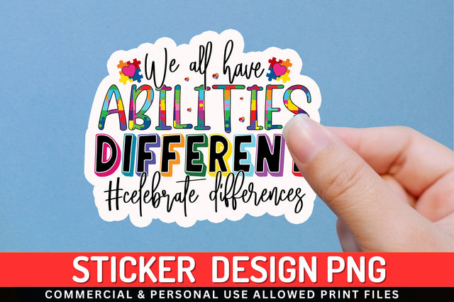 We all have Sticker Design Sublimation Regulrcrative 