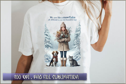 We are life a snowflake all different in our own beautiful way Sublimation Sublimation Shetara Begum 