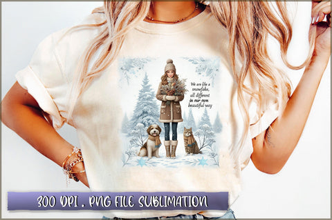 We are life a snowflake all different in our own beautiful way Sublimation Sublimation Shetara Begum 