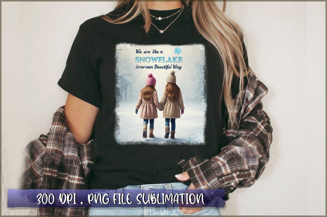 We are like a snowflake all different in our own beautiful way Sublimation Sublimation Shetara Begum 