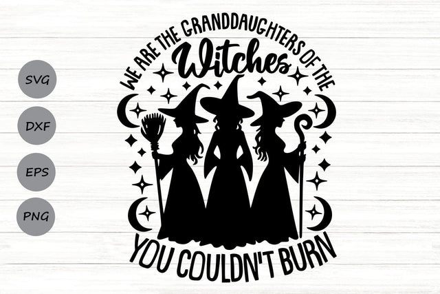 We Are The Granddaughters Of The Witches You Couldn’t Burn| Halloween Witch SVG Cutting Files. SVG CosmosFineArt 