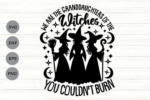 We Are The Granddaughters Of The Witches You Couldn’t Burn| Halloween Witch SVG Cutting Files. SVG CosmosFineArt 