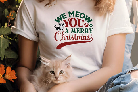 We meow you a merry christmas SVG Angelina750 
