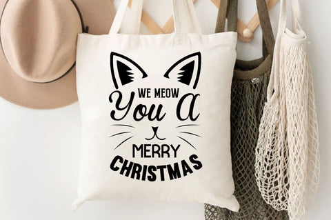 we meow you a merry christmas SVG Design SVG Regulrcrative 