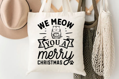 we meow you a merry christmas SVG Design SVG Regulrcrative 