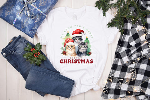 We Meow You a Merry Little Christmas Sublimation Sublimation CraftLabSVG 