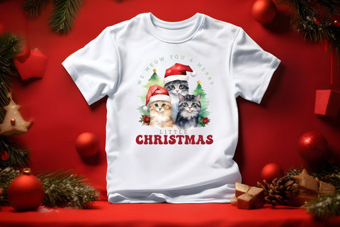 We Meow You a Merry Little Christmas Sublimation Sublimation CraftLabSVG 