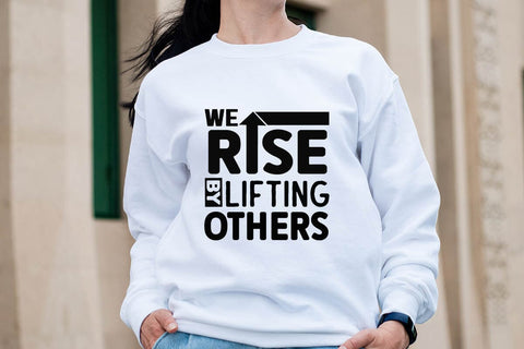 We rise by lifting others SVG Angelina750 