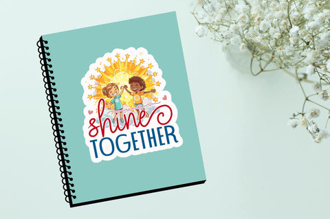 We shine together Sticker Design Sublimation Regulrcrative 