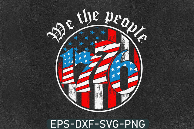 We The People 1776 Svg, American Flag Svg, 4th of July Svg, Fourth of July, Fireworks SVG DesignDestine 