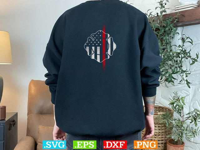 We The People Holsters - Thin Red Line Flag - Men's Short Sleeve T-Shirt SVG Creativeart88 