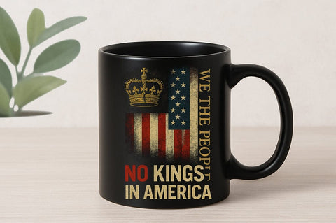 We The People No Kings in America SVG Patriotic USA Flag Design SVG BillahCrafts 