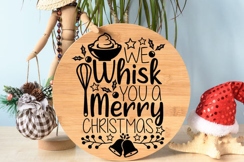 We Whisk You A Merry Christmas| Christmas Baking SVG Cutting Files. SVG CosmosFineArt 