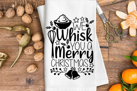 We Whisk You A Merry Christmas| Christmas Baking SVG Cutting Files. SVG CosmosFineArt 