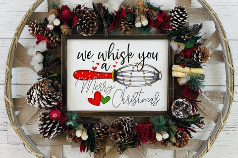 We Whisk You a Merry Christmas PNG Sublimation Sublimation CraftLabSVG 