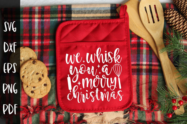 We Whisk You a Merry Christmas, Pot Holder SVG SVG CraftLabSVG 