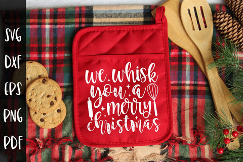 We Whisk You a Merry Christmas, Pot Holder SVG SVG CraftLabSVG 