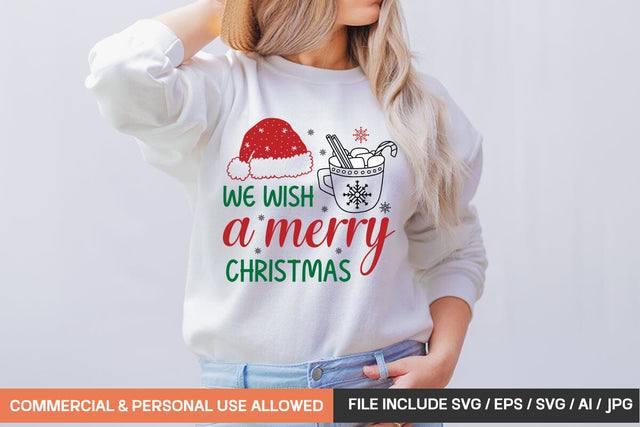 We Wish A Merry Christmas Svg Design SVG designmaster24 