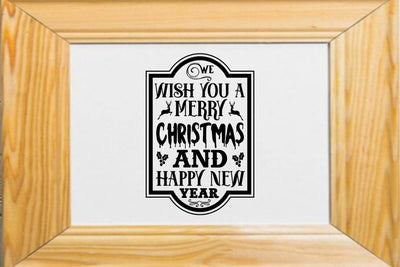 We wish you a merry christmas and happy new year SVG Angelina750 