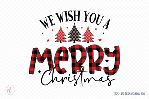 We Wish You a Merry Christmas PNG Sublimation Sublimation CraftLabSVG 