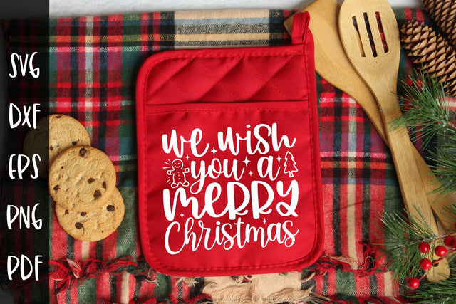 We Wish You a Merry Christmas - Pot Holder SVG SVG CraftLabSVG 