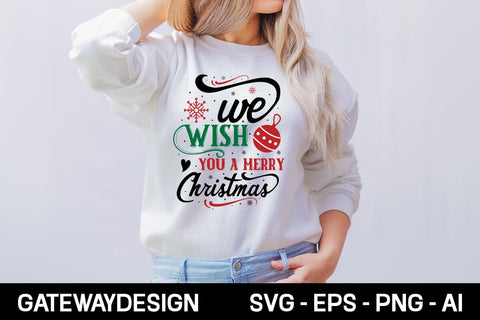 We Wish You A Merry Christmas svg design SVG designmaster24 