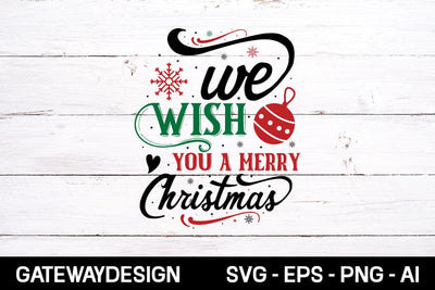 We Wish You A Merry Christmas svg design SVG designmaster24 