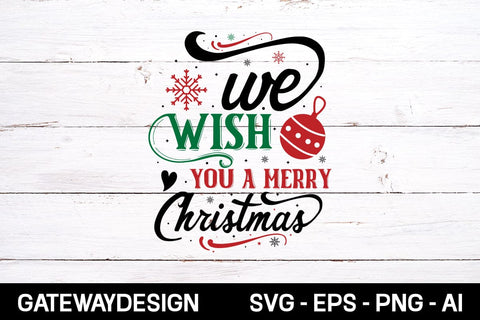 We Wish You A Merry Christmas svg design SVG designmaster24 
