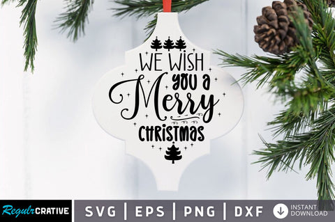 We wish you a merry christmas SVG Design SVG Regulrcrative 