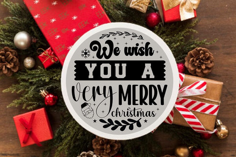 We wish you a very merry christmas SVG Angelina750 