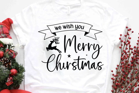 We wish you merry christmas, Retro Christmas Tree SVG PNG, Christmas Png, Girly Christmas Svg Png, Christmas Shirt Design Svg Png, Christmas Sublimation Digital Download SVG FiveStarCrafting 