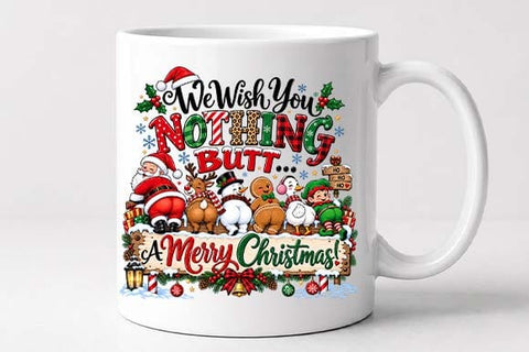 We Wish You Nothing Butt Christmas PNG SVG BillahCrafts 