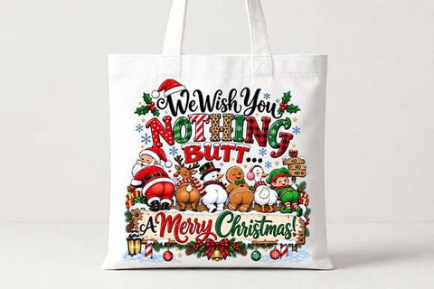 We Wish You Nothing Butt Christmas PNG SVG BillahCrafts 