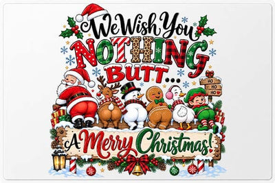 We Wish You Nothing Butt Christmas PNG SVG BillahCrafts 