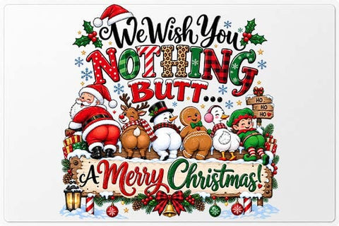 We Wish You Nothing Butt Christmas PNG SVG BillahCrafts 