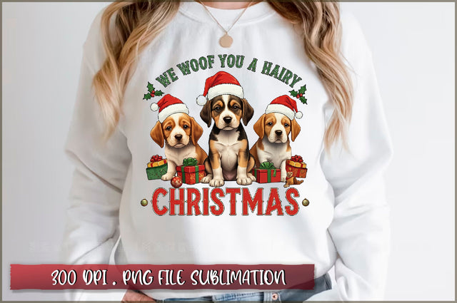 We woof you a hairy christmas Sublimation Sublimation Shetara Begum 