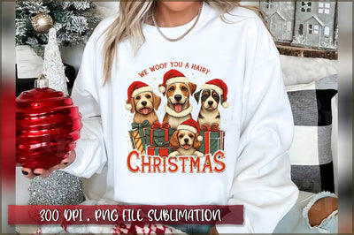 We woof you a hairy christmas Sublimation Sublimation Shetara Begum 