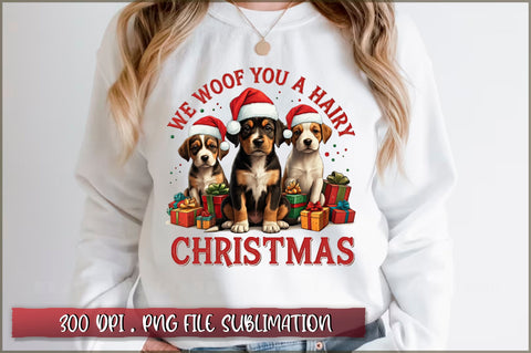 We woof you a hairy christmas Sublimation Sublimation Shetara Begum 