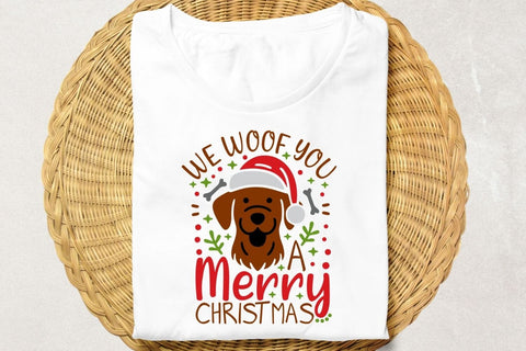 We Woof You A Merry Christmas| Funny Dog Christmas SVG Cutting Files. SVG CosmosFineArt 