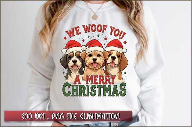 We woof you a merry christmas Sublimation Sublimation Shetara Begum 