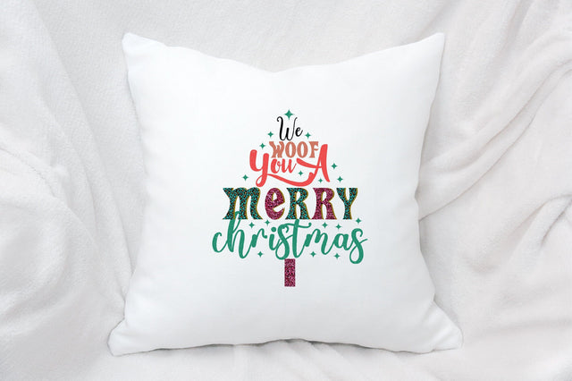 we woof you a merry christmas Sublimation SVGArt 