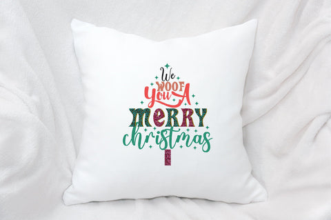 we woof you a merry christmas Sublimation SVGArt 