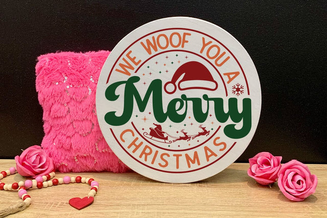 We woof you a merry christmas SVG Angelina750 