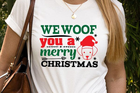 We woof you a merry christmas SVG Angelina750 