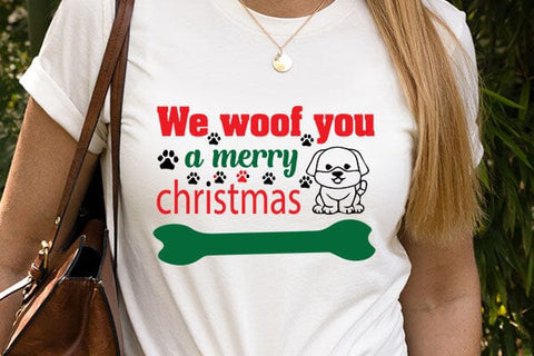 We woof you a merry christmas SVG Angelina750 