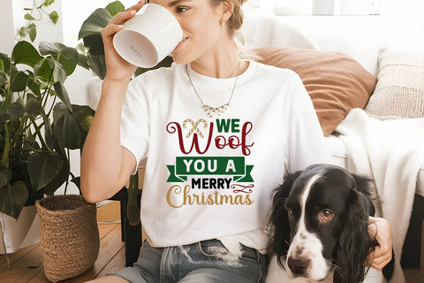 We woof you a merry christmas SVG Angelina750 