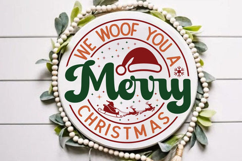 We woof you a merry christmas SVG Angelina750 