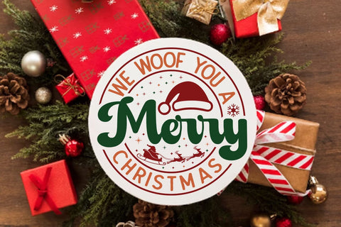 We woof you a merry christmas SVG Angelina750 