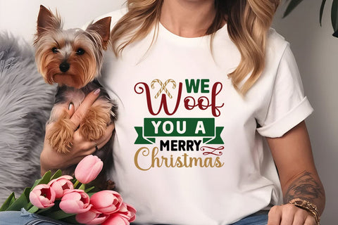 We woof you a merry christmas SVG Angelina750 