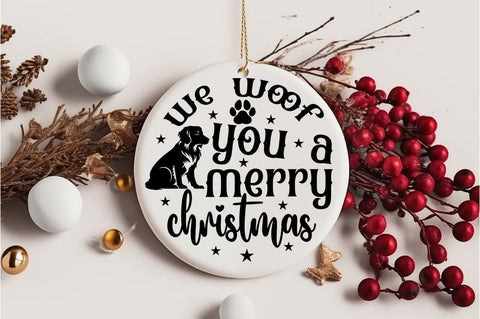 We woof you a merry christmas SVG Design SVG Designangry 